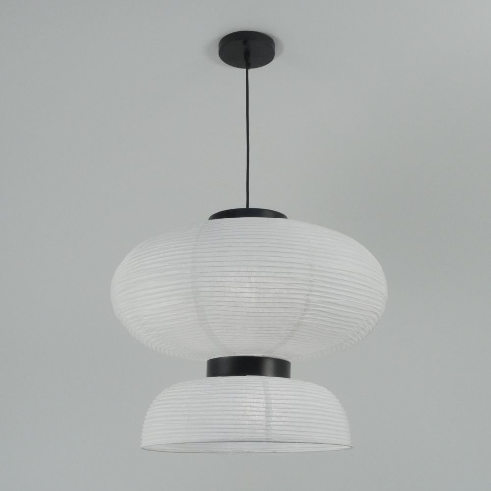Светильник подвесной ElegantLight DZN-8329 БЕЛЫЙ D500/H420/2/E27/15W PAPER 22-12