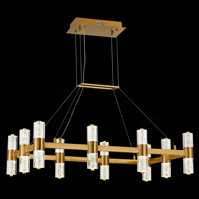 Люстра подвесная 83*45 см, 50W 4000K ST LUCE GEMINA SL6007.203.20 Латунь