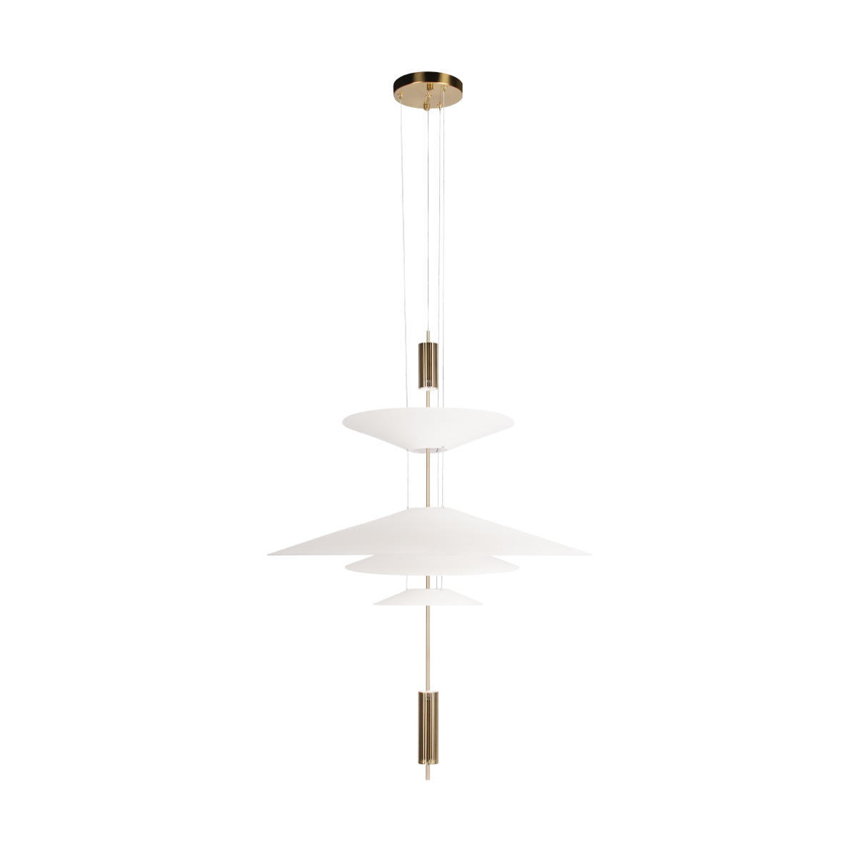 Подвесной светильник 68*83 см, 3*GU5.3*20W  LOFT IT Skylar 10244/C Brass латунь