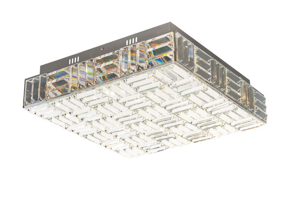 Люстра L420 x W420 x H120, мм, 72W 3000-6000K, CHR (Хром) NewRgy 6096R/72W CHR
