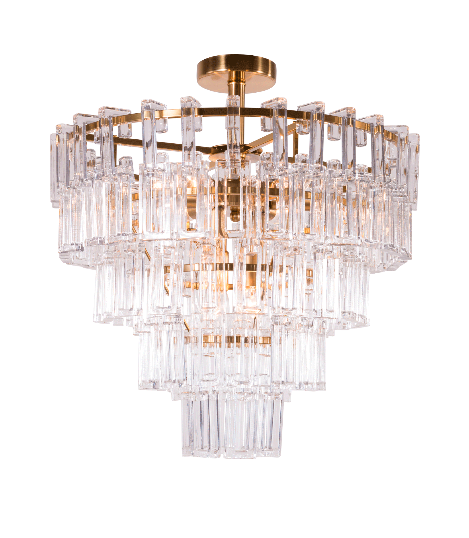 Люстра 550*490, 10*E14, 40W NewRgy Cristallo 2430P/10 PT BRS, PT BRS