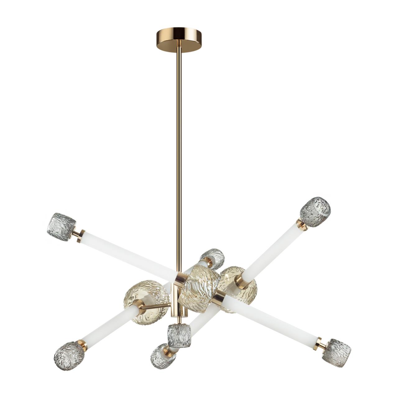 Люстра 82,5*82,5*100 см, 1 LED*54W, 3000 К, Odeon Light Kliff, античная бронза 5426/54CL
