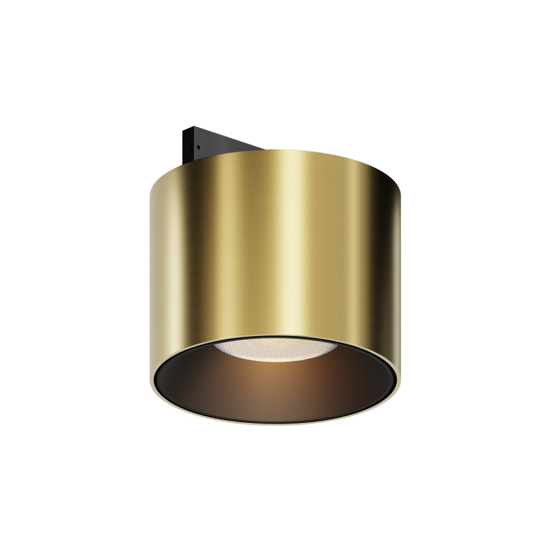 Трековый светильник 6*3,7 см, LED 5W 2700K Maytoni Technical Accessories for tracks Levity Alfa S TR188-1-5W2.7K-M-BBS черный и Латунь
