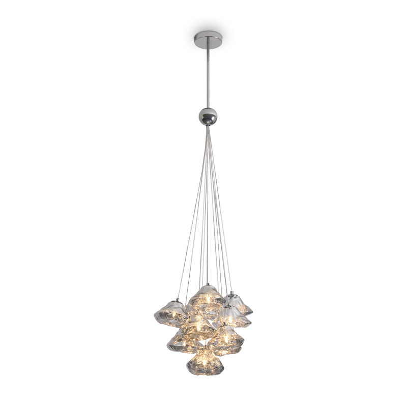 Подвесной светильник 35*135 см, 10*G9, 400W, Freya Eatery FR5488PL-10CH хром