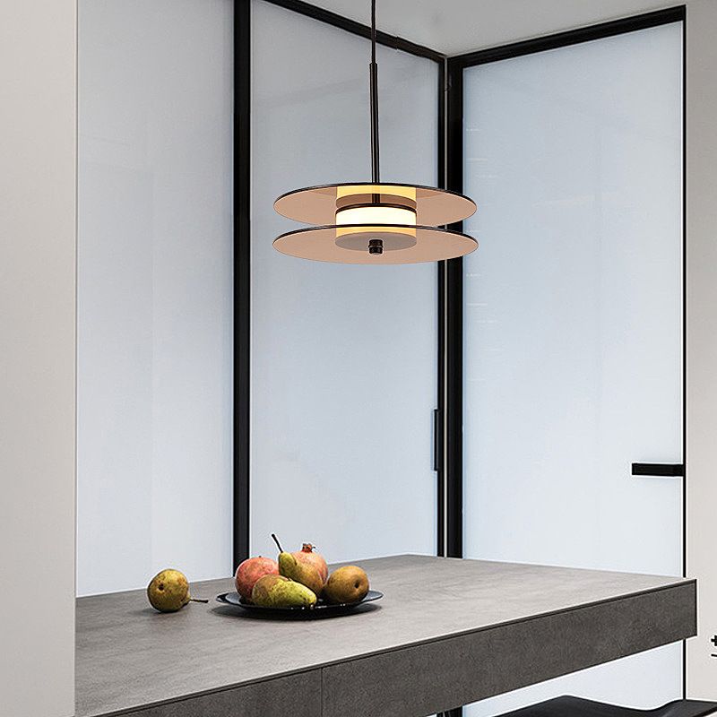 Светильник подвесной *47-200 см, 1*LED*7W, 3000K, Lightera Echuka LE142L-38BR, Черный
