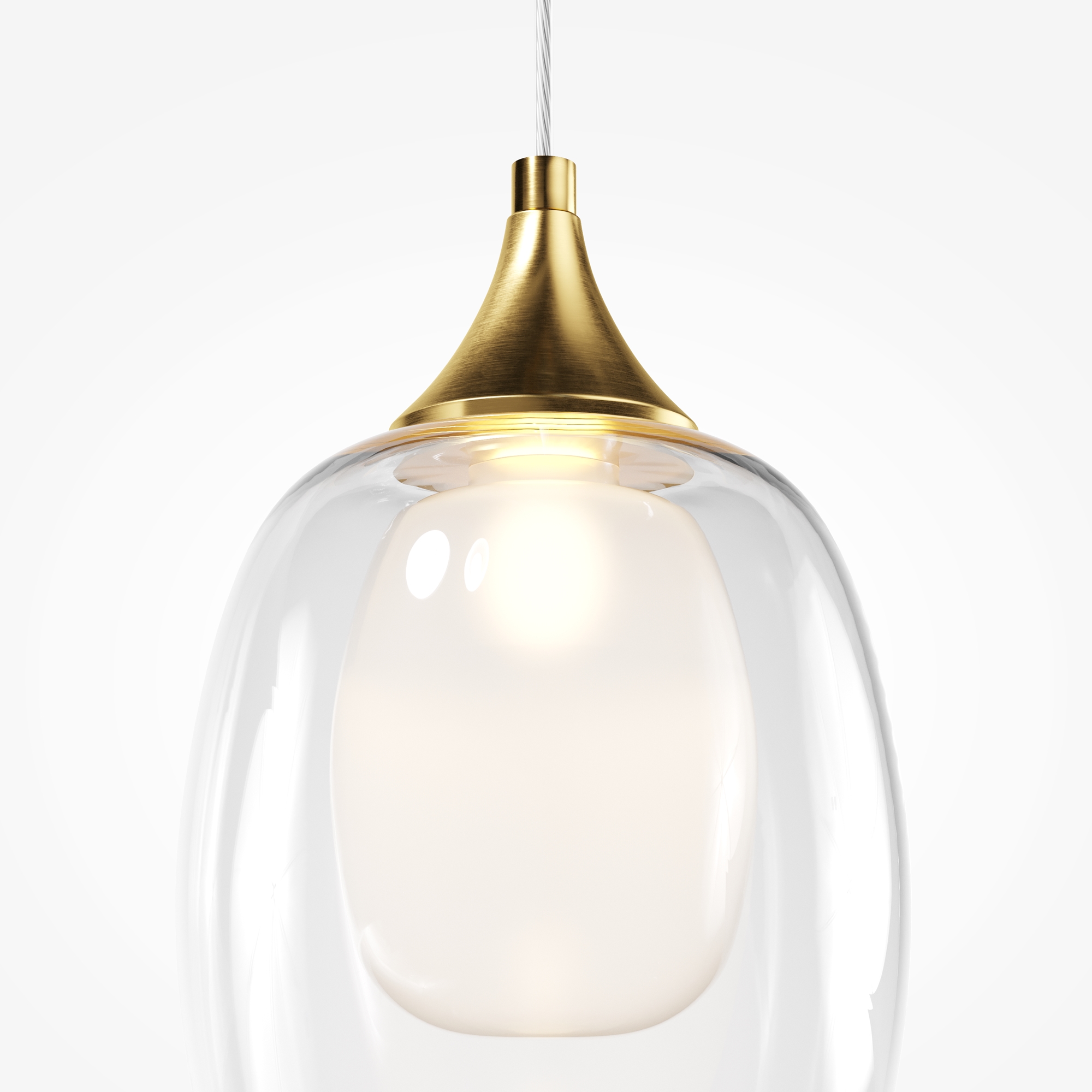 Подвесной светильник 35*81-333,5 см, 1*E14, 40W Maytoni Aura MOD016PL-01BS1, Латунь