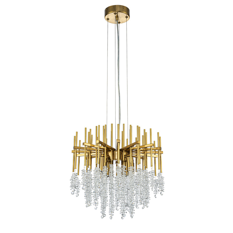 Подвесная люстра 40*40*139 см, 6*E14, 240W, Indigo CAPPELLA V000602 золотой, 12052/6P Gold