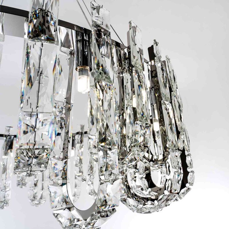 Подвесная люстра 80 см MODELUX ML.6621.19 CR хром