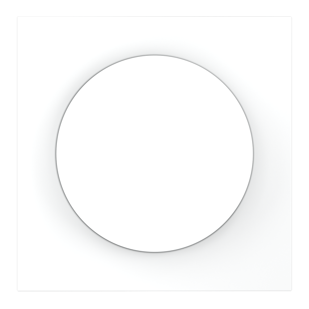 Накладка для светорегулятора поворотно-нажимного, белый матовый Voltum S70 VLS002002, Пластик Soft touch