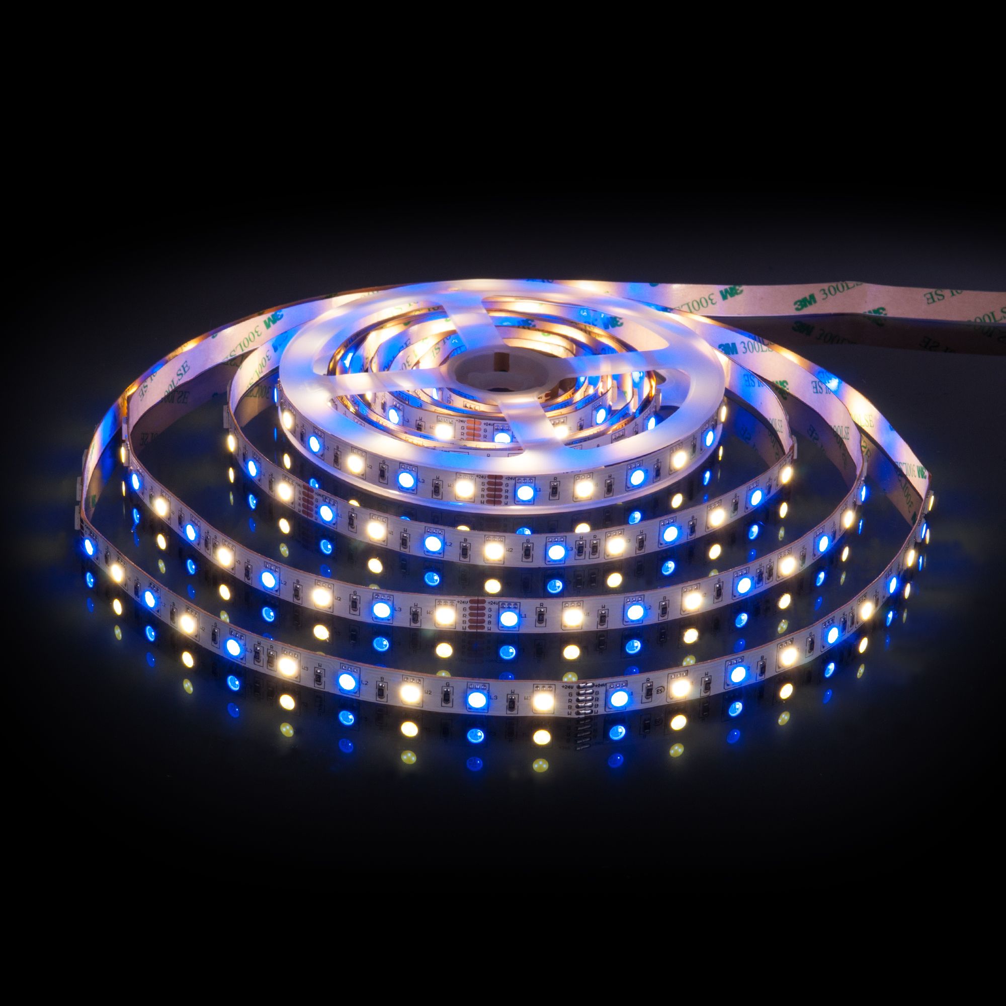 Светодиодная лента Лента светодиодная 24V 14,4W 60Led 5050+5050 IP20 MIX RGB/дневной белый, 5м Elektrostandard