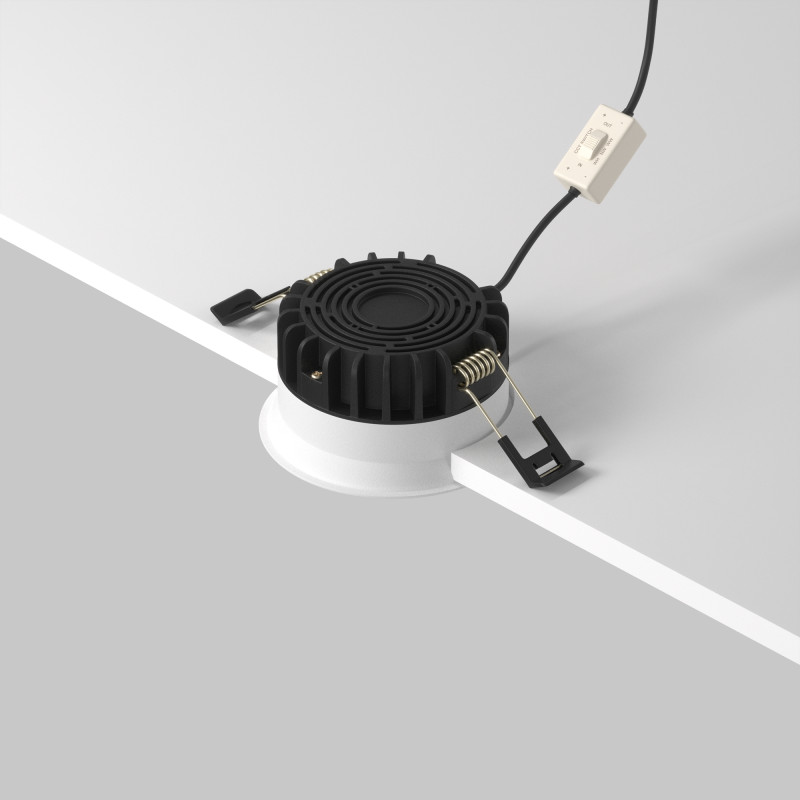 Встраиваемый светильник Downlight 9*4,6 см, 8W, 3000-4000-6000K 120° Maytoni Technical Okno DL055-8W3-4-6K-W белый