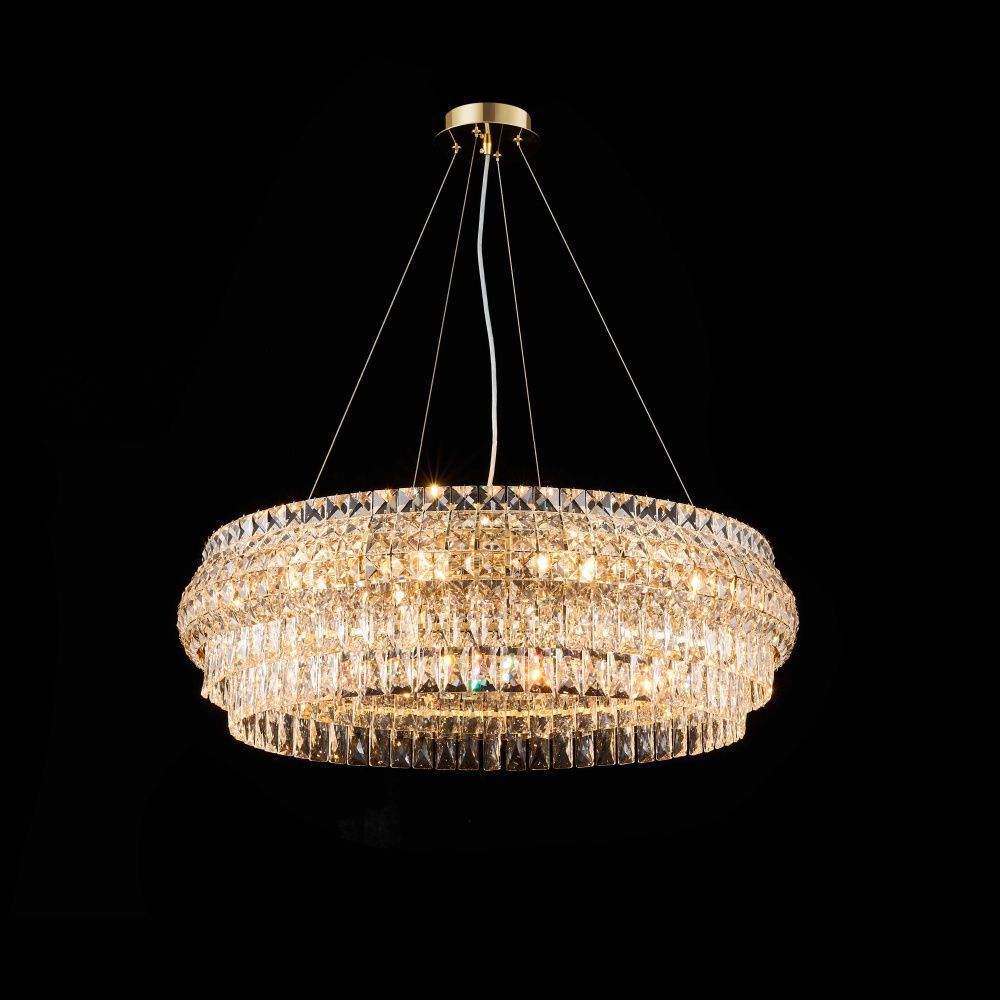 Люстра Ø800*H240 (1200) мм, E14 12*40W (480W) NewRgy H GOLD (Золото) E83-ф800*H240 H GOLD