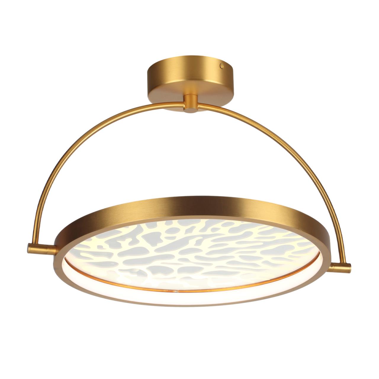 Потолочный светильник 48*29 см, LED 36W 3000K античная бронза Odeon Light Solaris 6627/36CL