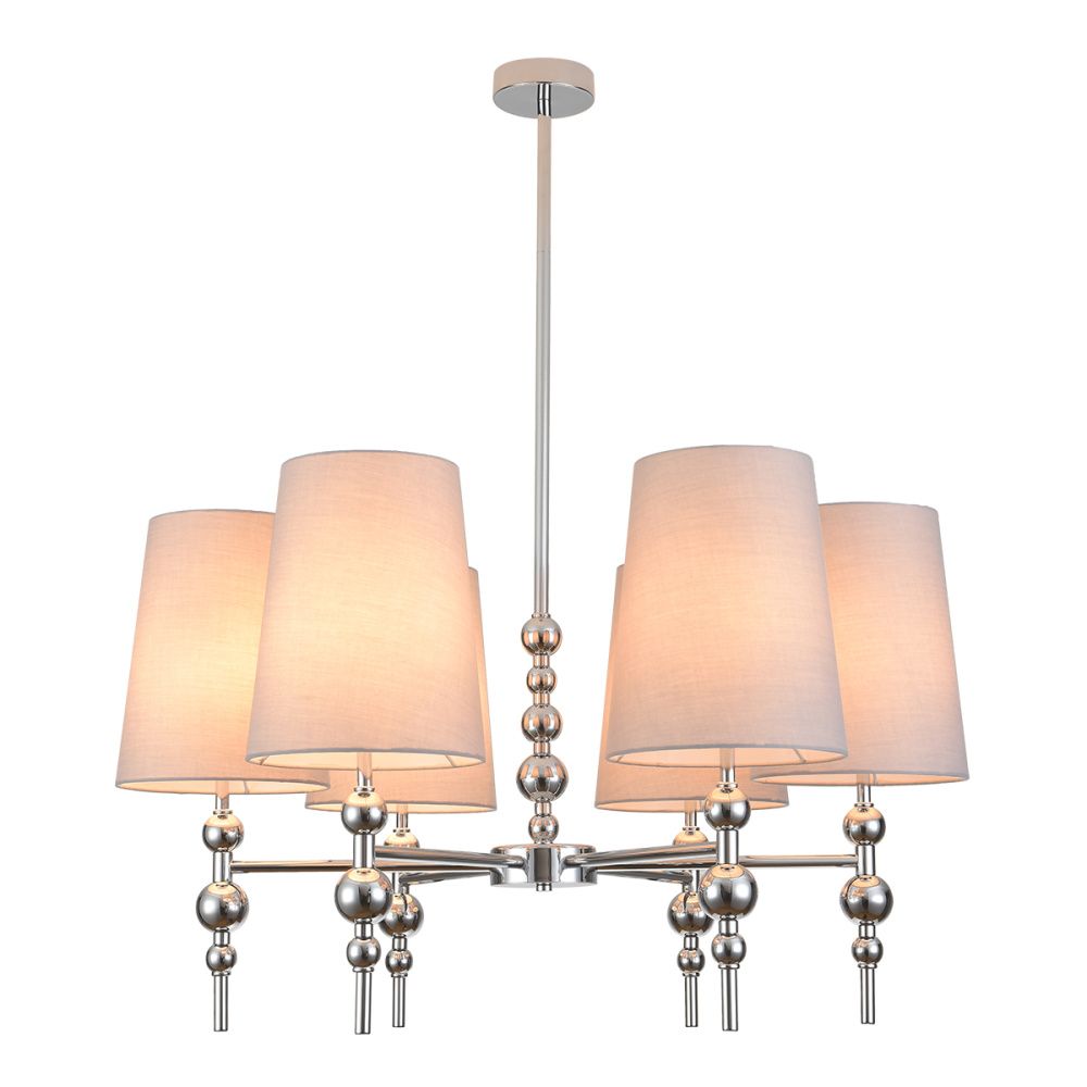 Люстра на штанге 80 см, Lumion Moderni Ilaria 8437/6, хром