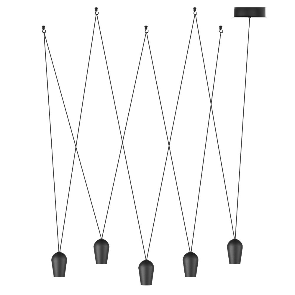 Подвесной светильник 100 см, 25W, 4000K, Loft IT Blackout 10357/5, черный