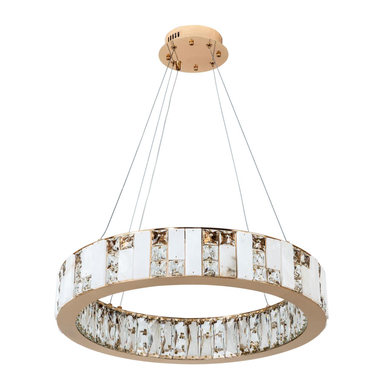 Подвесная люстра 60x50см, LED, 30Вт, 3000 / 6000K, Modelux ML.6985.600P GD Золото