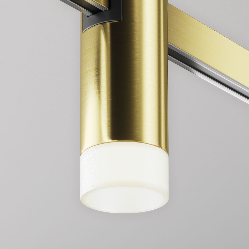 Трековый светильник Skim Flarity 4000K 3Вт 60°, 9 см, LED*3W, Maytoni TR145-1-3W4K-W-BS, Латунь