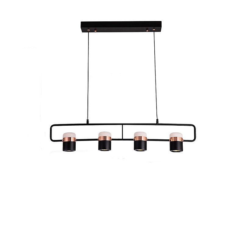 Светильник подвесной 90*20-200 см, 4*LED*6W, 3000-6000K, Lightera Rudolf LE114L-4B SMART, Черный