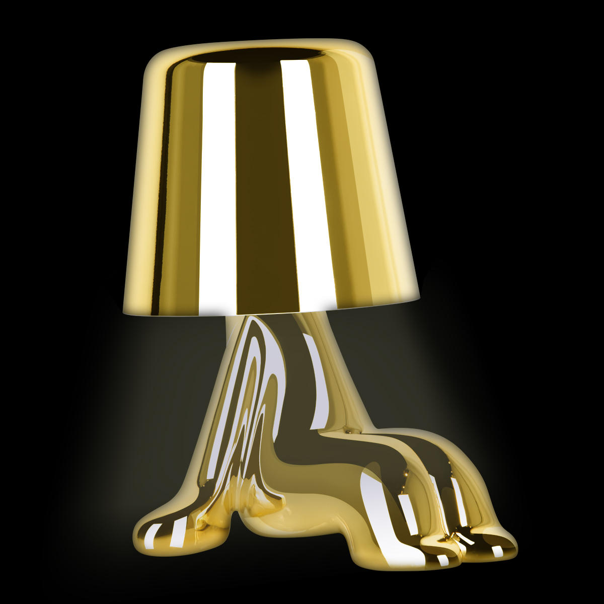 Настольная лампа 14*16 см, 1*LED*3W LOFT IT Brothers 10233/D Gold золото