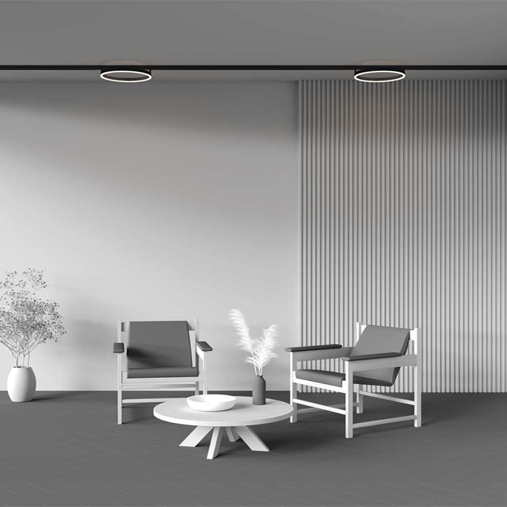 Трековый светильник40*8 см, *LED*24W, 3000K, Maytoni technical EXILITY TR227-2-24W3K-B, Черный