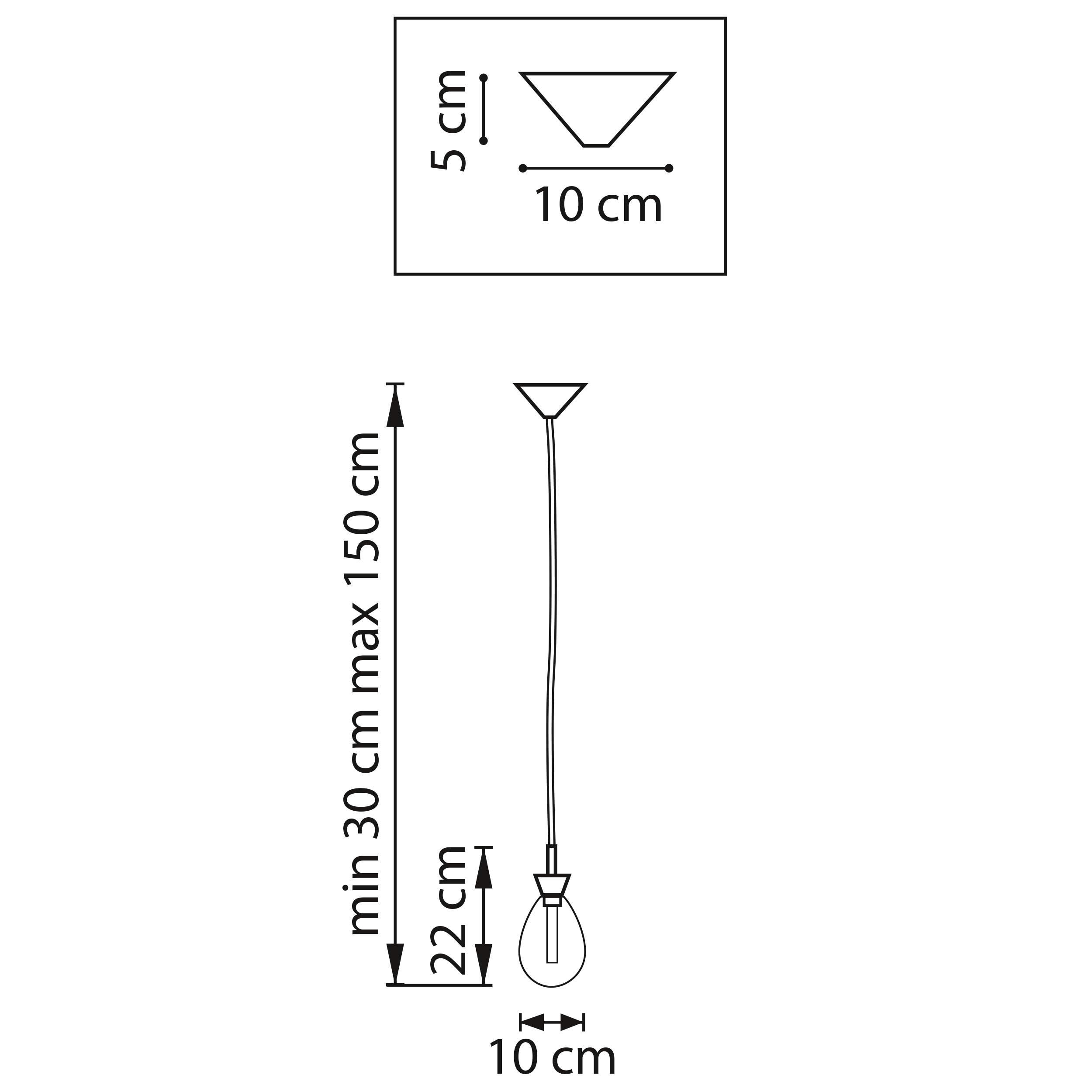 Подвес 10*30/150 см, 4W 3000K Lightstar Colore 805113 Красное золото