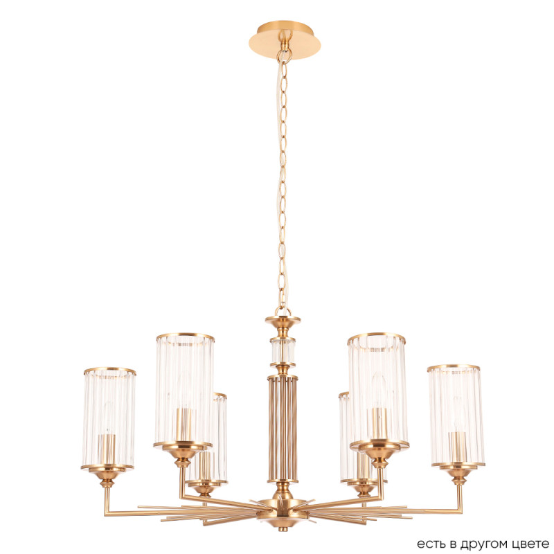 Светильник 77 см, Crystal Lux GLORIA SP6 BRASS, латунь