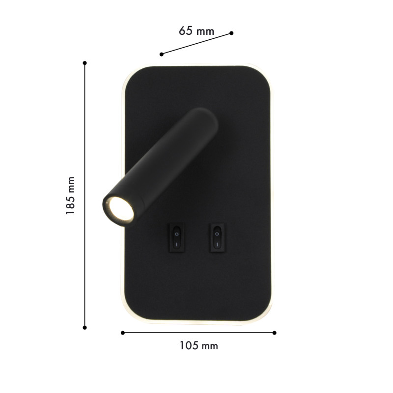 Спот 6,5*10,5*18,5 см, 8W, Favourite Bedside 4497-2W
