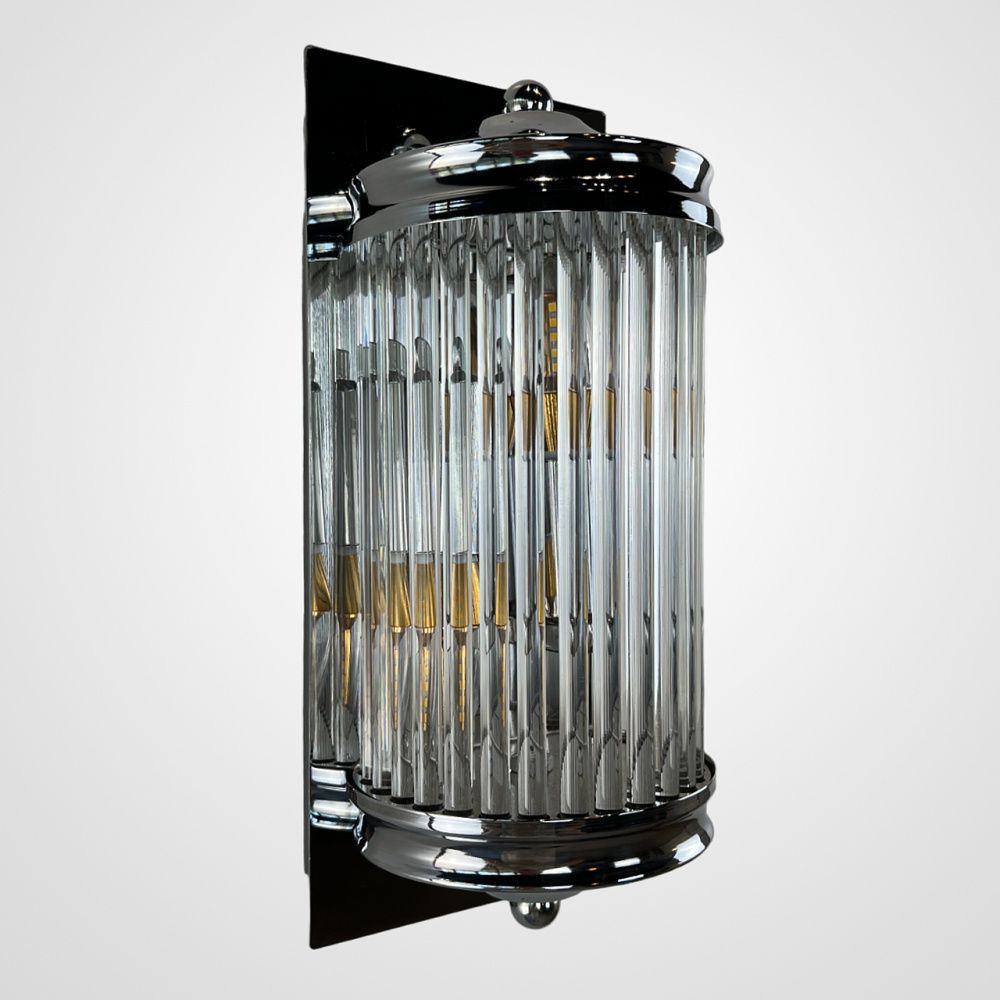 Бра Eichholtz Wall Lamp Glorious M 13*13*30 см, 1*E14*40W, ImperiumLoft 44.404, Хром