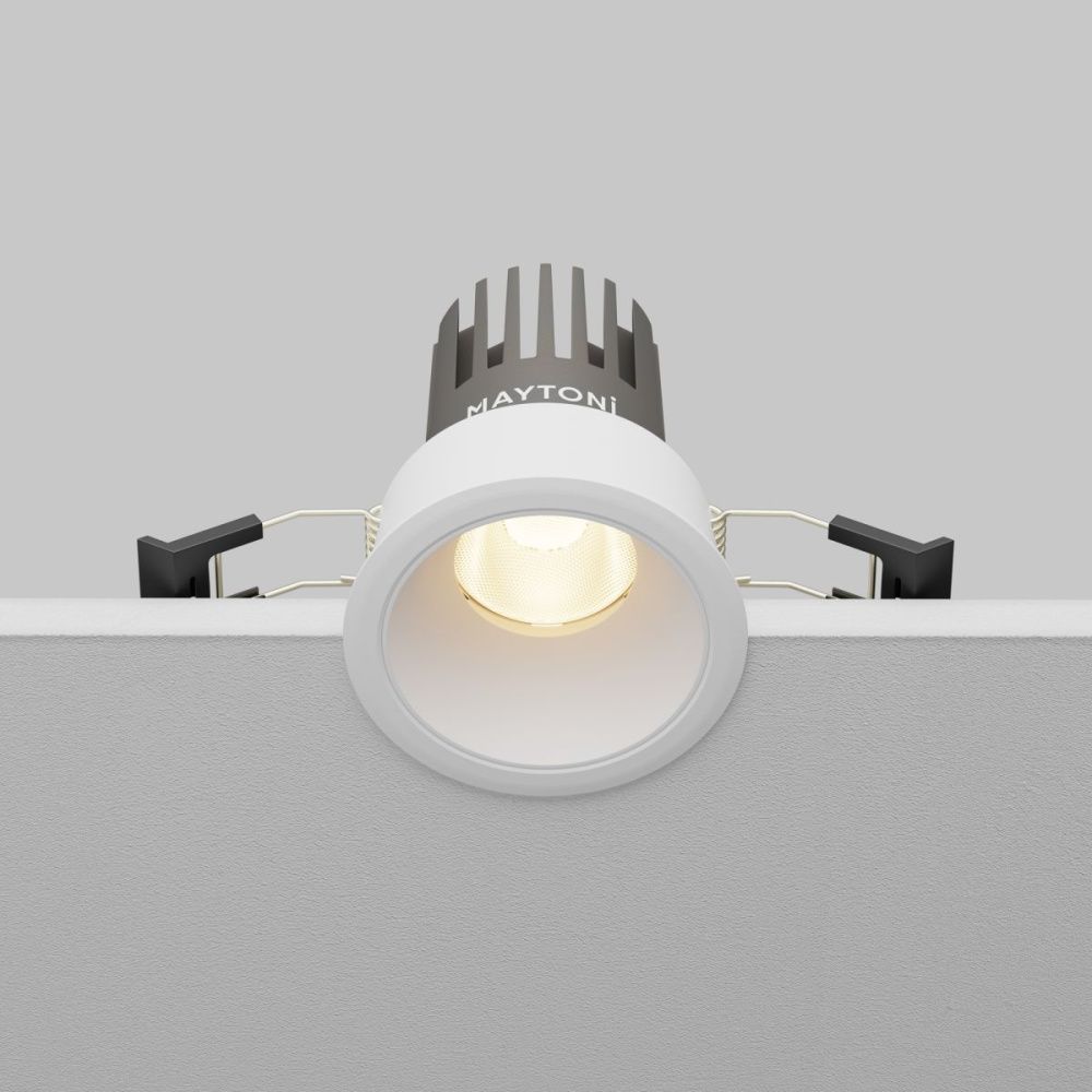 Встраиваемый светильник 7 см, 10W, 3000K, Maytoni Technical Dip DL115-10W-3K-W, белый