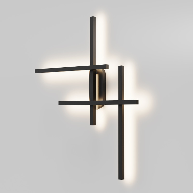 Бра 9,5*68*78 см, LED, 24W, 4000К, Maytoni Halo MOD248WL-L24BK черный