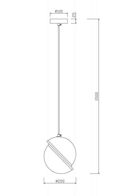 Светильник 20 см, Freya Element FR5181PL-01BS, латунь