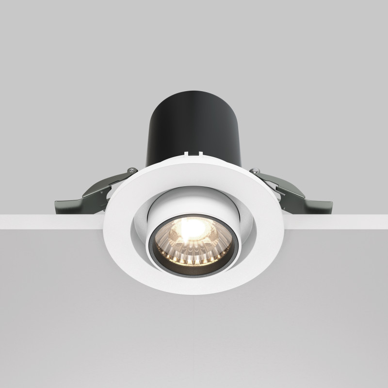 Встраиваемый светильник 9,5*9,8 см, LED*10W, 4000 К, Hidden DL045-01-10W4K-W Maytoni Downlight, Белый