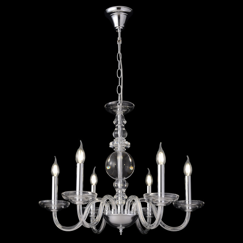 Светильник 65 см, Crystal Lux ARABESQUE SP6 CHROME, хром