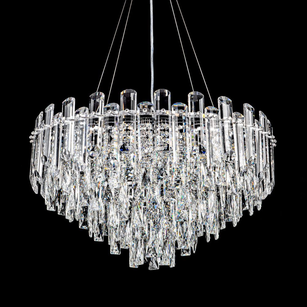 Подвесная люстра 60*137 см, 12*E14, 25 м2, MODELUX ML.7088.600 CR хром