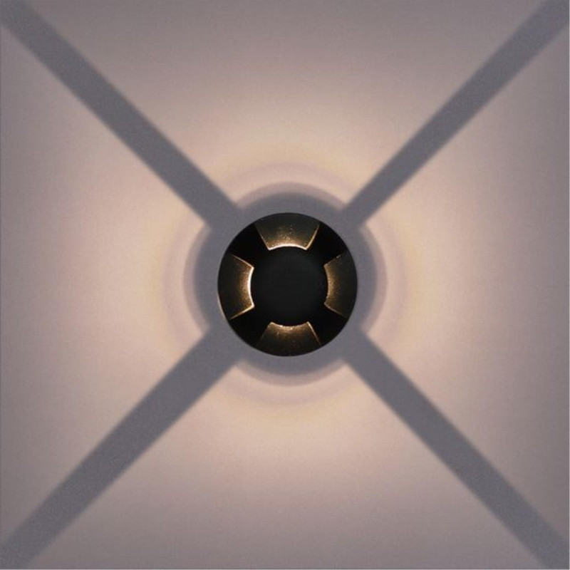 Встраиваемый светильник 6*5,5 см, 1*LED*1W 4200K Arte Lamp Piazza A3221IN-4BK черный