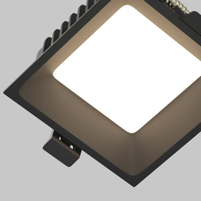 Встраиваемый светильник Downlight 8*8*4,5 см, 8W, 3000-4000-6000K 120° Maytoni Technical Okno DL056-8W3-4-6K-B черный