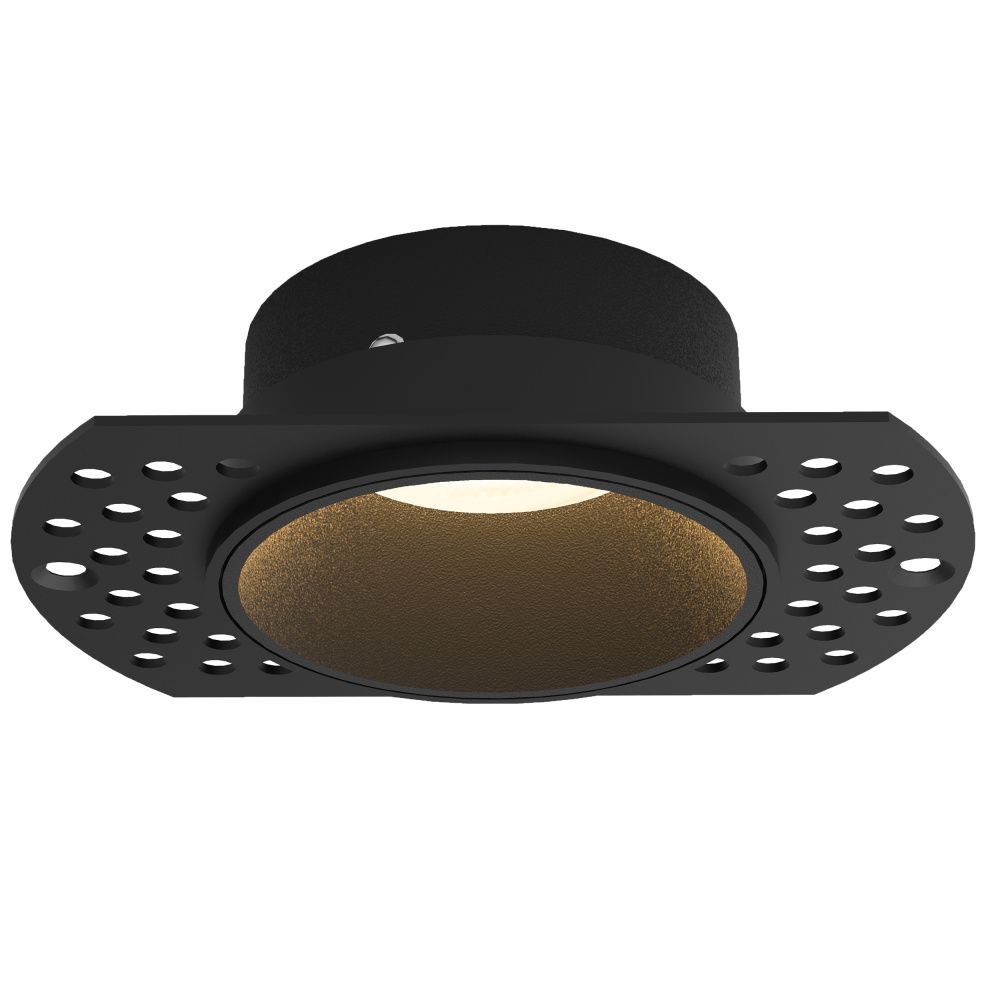 Светильник встраиваемый 10,5*7*3-3 см, вр 6,2 см, 1*GU10*12W, Mantra Lances MAN8665, черный