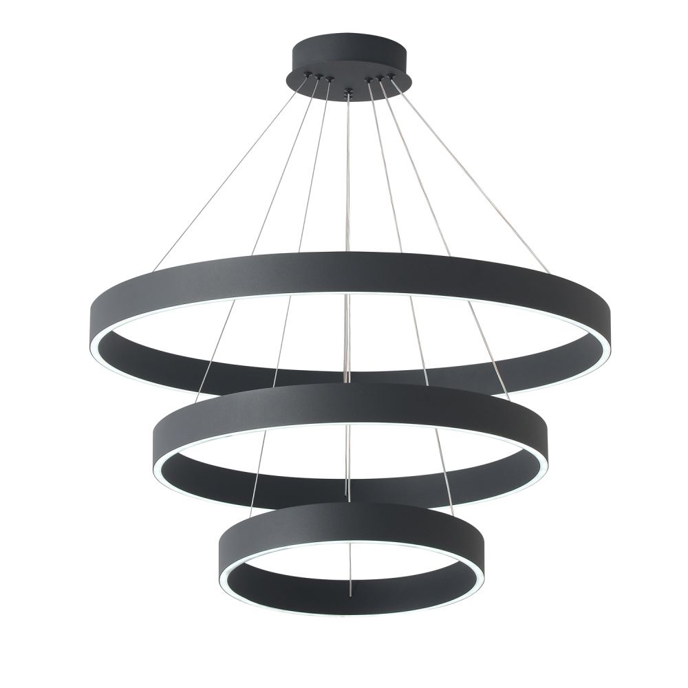 Люстра *40*5-155 см, *LED*158W, 3000-6000K, Crystal Lux Tron TRON SP158W LED BLACK, Черный