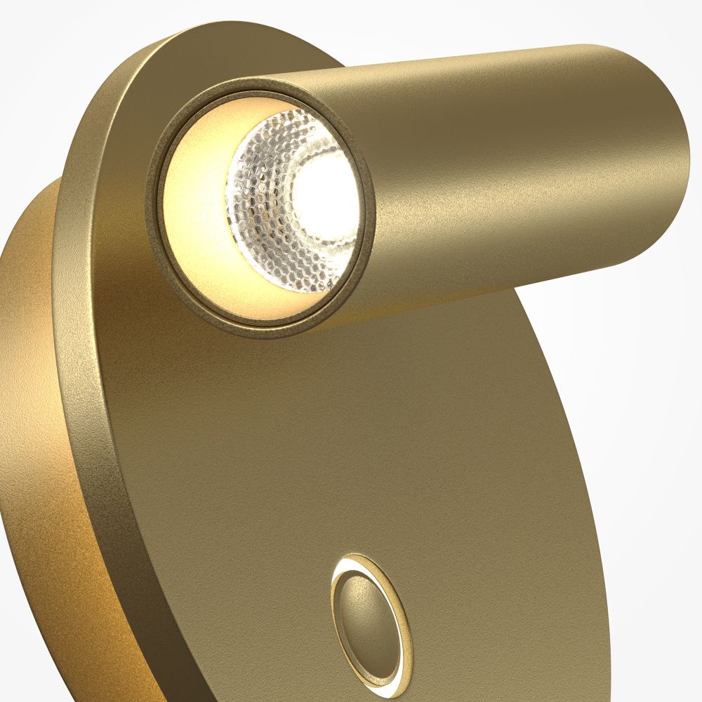 Бра  C176WL-9W-2.7-4K-MG **-6,4 см, *LED*9W, K, Maytoni technical Ego C176WL-9W-2.7-4K-MG, Матовое Золото