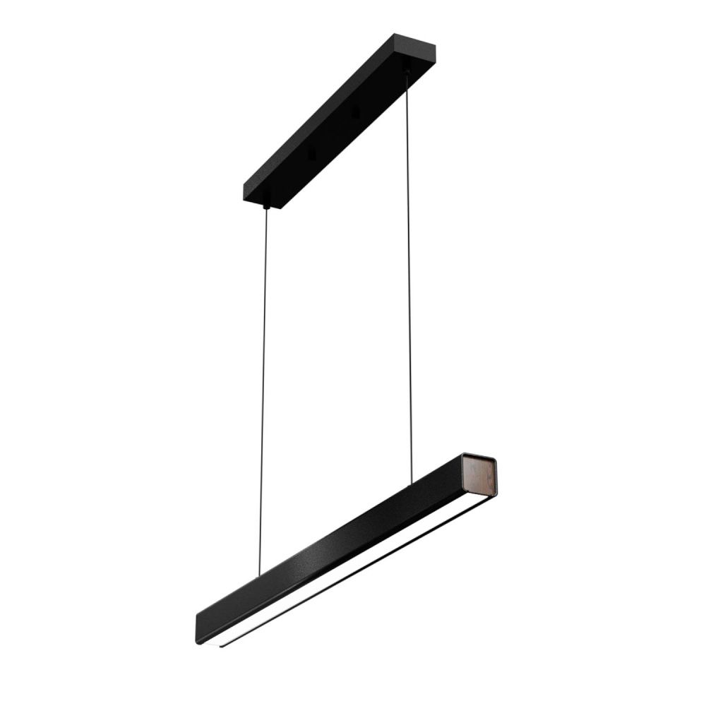 Светильник подвесной 80*10-190 см, 1*LED*30W, 3000-6000K, Lightera Baffin LE112L-80B WIFI, Черный