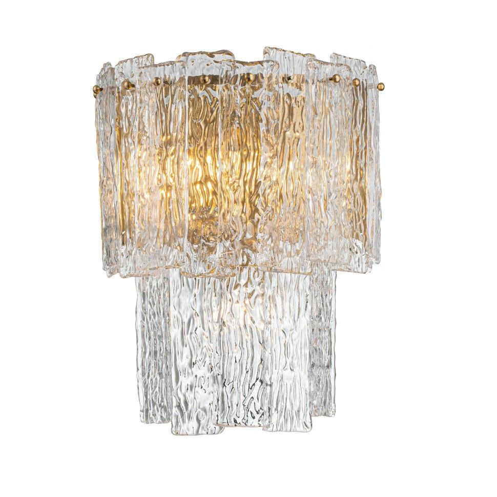 Бра 31-39 см, 3*Е14*60W, K, Belfast Harland 6315-B BR CL, Латунь