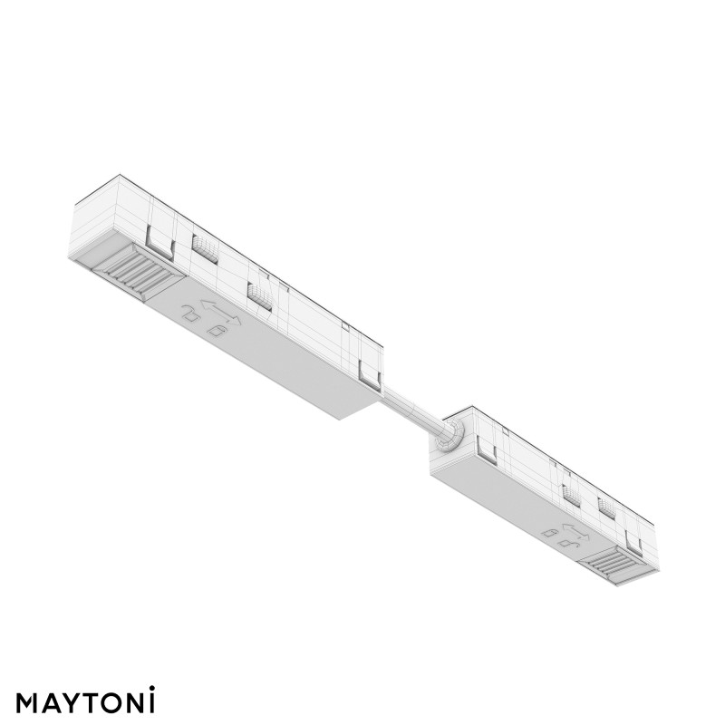 Коннектор питания прямой гибкий 5см Exility белый 1,6*22*1,8 см, Maytoni Technical Accessories for tracks Exility TRA034CPC-42W-5 белый