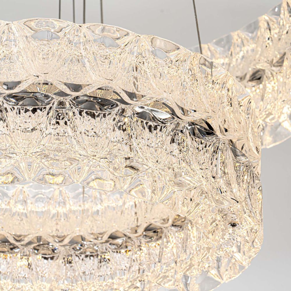 Люстра *60*13 см, LED*75W, 3000-6000K, Modelux  ML.8185.600.400 CR, Хром