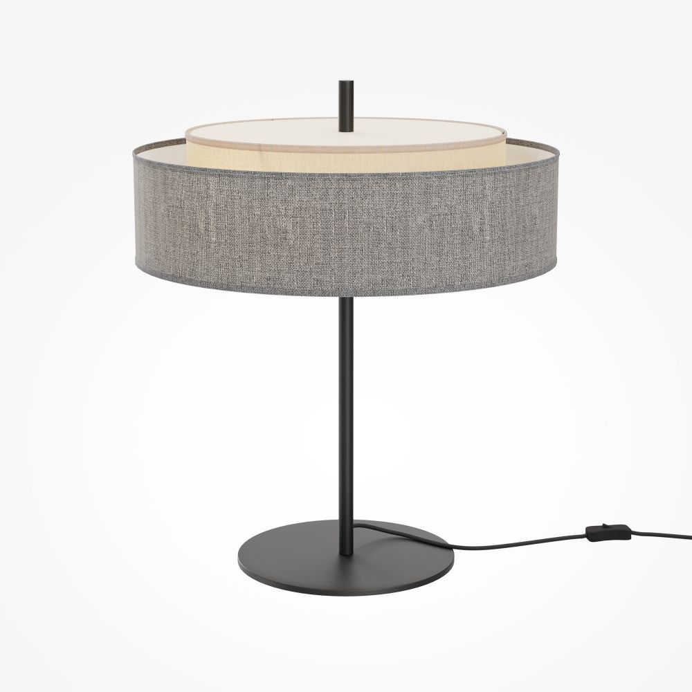 Настольная лампа *33*-39 см, 2*E14*40W, Maytoni Bergamo MOD613TL-02GR, Черный