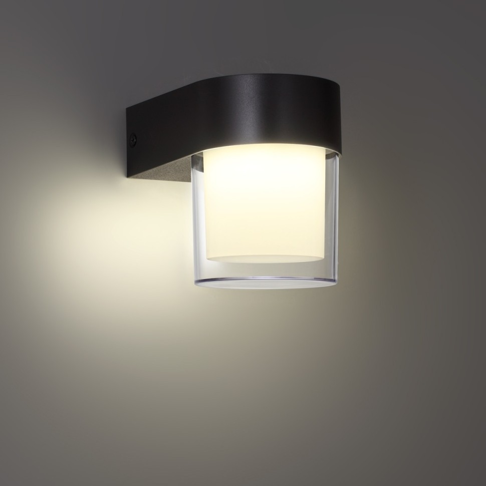 Бра 13 см, 5W, 4000K, Novotech OPAL 359297, черный