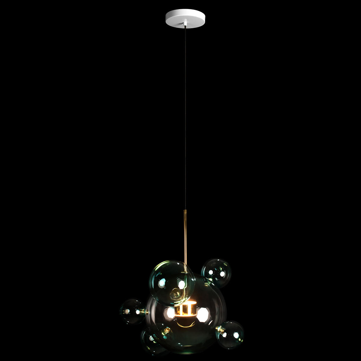 Подвесной светильник 46*68 см, 1*LED*10W LOFT IT Bolle 2027-P6 Blue золото