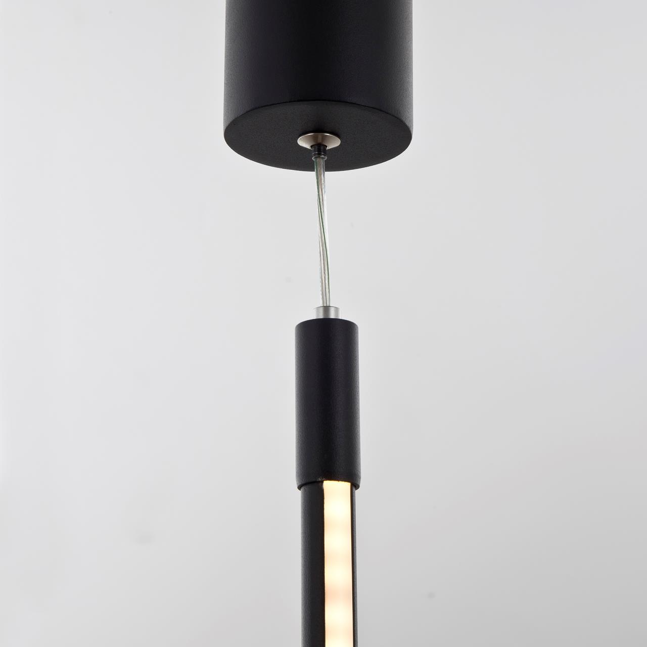 Подвесной светильник *6*195 см, LED 24W, 3000 / 6000K, Черный LED4U L7272-1000 BK