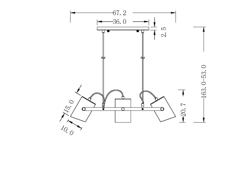 Подвесной светильник Elori FR4005PL-03WB
