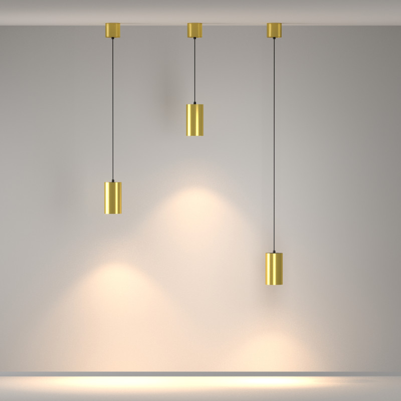 Подвесной светильник 8 см, 20W, 3000K, 50°, Maytoni Vol P100PL-20W3K-BS, латунь