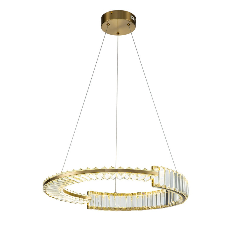 Подвесной светильник 560*560*106/1200 мм, 1*LED 36W 4000KK бронза Indigo Frizzante V000041L, 12015/1PL Brass